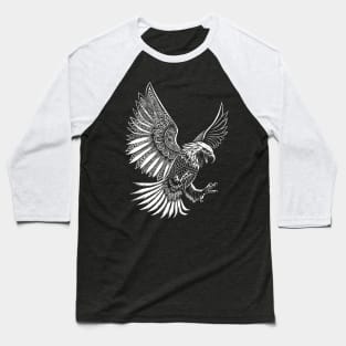 White eagle flying tribal Baseball T-Shirt